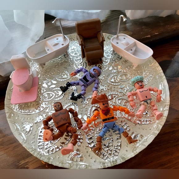 HEX BUGS Nitro Circus Riding Toilet Tub Recliner Mr Lathers Wind Up Toys Figures - Picture 2 of 15